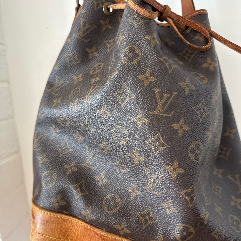 Louis Vuitton Brown Monogram Drawstring Bag - Picture 3 of 7